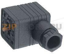 Разъем питания прямоугольный 16 А, 250 В, 4 контакта Hirschmann GDM 3011 AU BLACK 