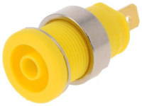 Гнездо 4 мм, 25 А, 1 кВ/DC, желтое Hirschmann SEB 2610 F4,8 GE