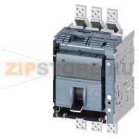 draw-out switch disconnector with handle with guide frame and PSS frame 1600; 4AUX Icu=55kA @ 415V, 3-pole SD100; In=1250A without overload protection w/o short-circuit protection straight bus connector extended Siemens 3VA2712-5.A35-....
