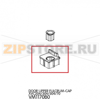 Door upper fulcrum-cap Unox XVC 305 Door upper fulcrum-cap Unox XVC 305Запчасть на деталировке под номером: 88Название запчасти на английском языке: Door upper fulcrum-cap Unox XVC 305