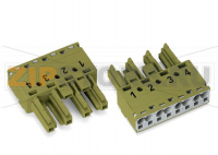 Разъем; 4-пол.; Код. B; 4,00 mm; светло-зеленые Wago 770-264/073-000
