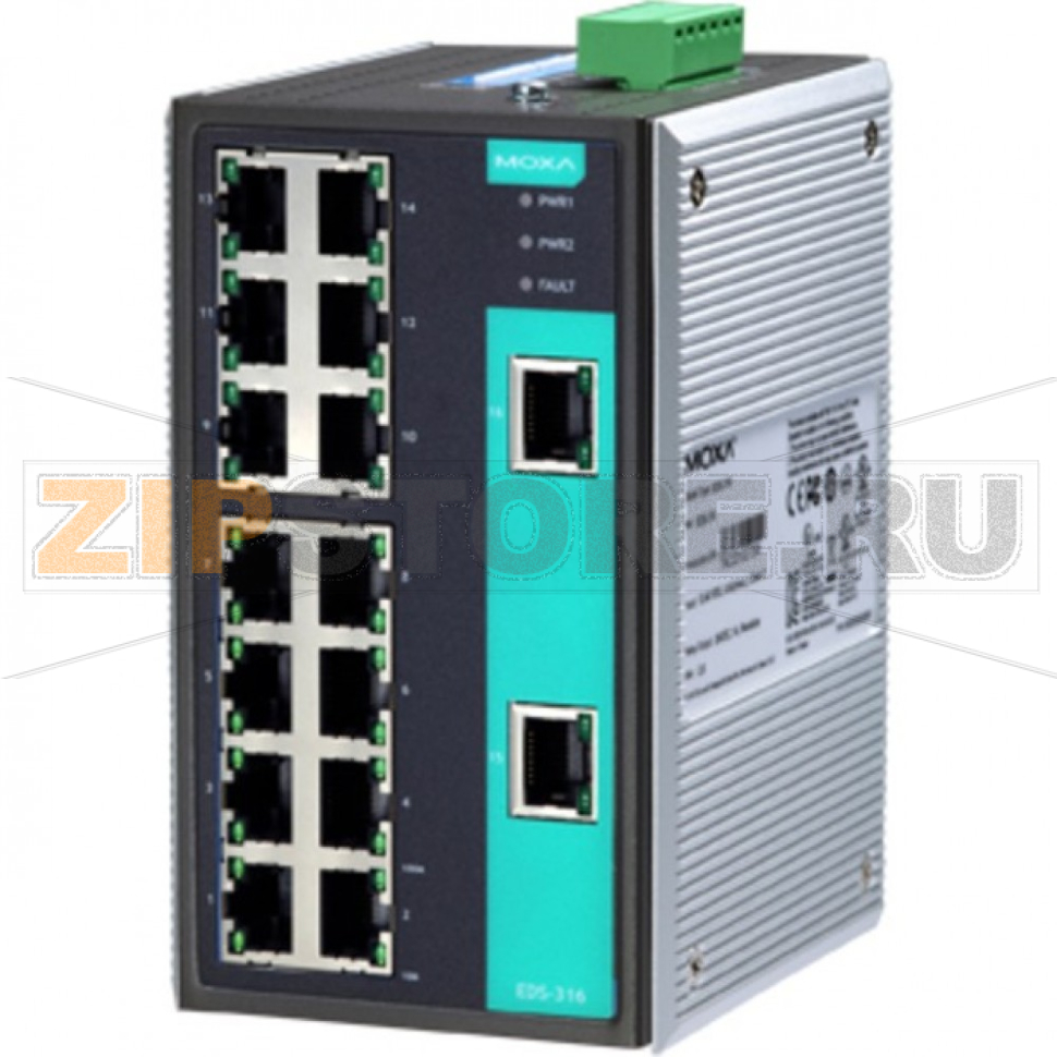 Коммутатор MOXA EDS-316-T 