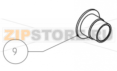 Bocchettone troppo pieno 1&#039;1/4 ribassato  Imesa LM 14                                     Bocchettone troppo pieno 1'1/4 ribassato Imesa LM 14Запчасть на сборочном чертеже под номером: 9Название запчасти на итальянском языке: Bocchettone troppo pieno 1'1/4 ribassato Imesa LM 14