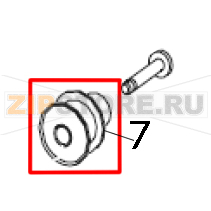 Rewind idler pulley (203 and 300 dpi) RH and LH Zebra 170PAX4 Rewind idler pulley (203 and 300 dpi) RH and LH Zebra 170PAX4Запчасть на деталировке под номером: 7