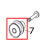 Rewind idler pulley (203 and 300 dpi) RH and LH Zebra 170PAX4