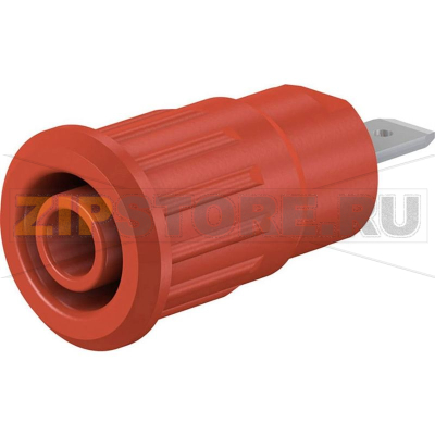 Розетка лабораторная, красная, 1 шт Stäubli SEB4-F/N 