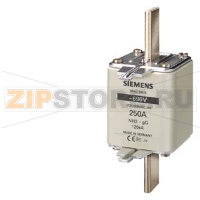 ПЛАВКАЯ ВСТАВКА НИЗКОВОЛЬТНАЯ GL/GG С НЕИЗОЛИРОВАННЫМИ ВЫСТУПАМИ ДЛЯ МОНТ./ДЕМОНТ. ТИПОРАЗМЕР 3, Iном.=400A, Uном.=690В Siemens 3NA3360-6