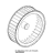St. Steel fan D=196 H=81 39 blades Unox XVC 105