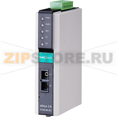 Преобразователь MOXA NPort IA-5150-M-SC-T 