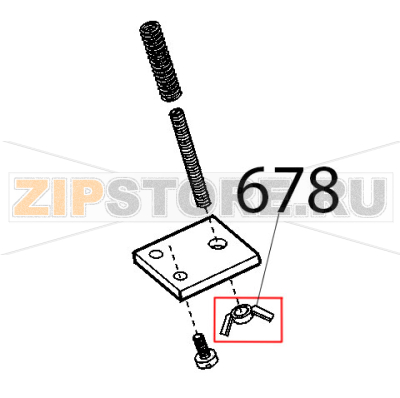 Galletto tir. motore Sirman Topaz 250 Galletto tir. motore Sirman Topaz 250Запчасть на деталировке под номером: 678