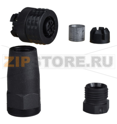 Разъем прямой М12, 4 штыря Schneider Electric XZCC12FDP40B 