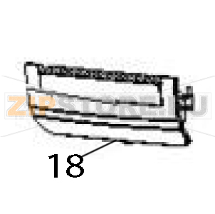 Front bezel, standard Zebra ZD430 Front bezel, standard Zebra ZD430Запчасть на деталировке под номером: 18