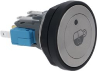 TEA BUTTON WITH WHITE LED WITH BUSHING