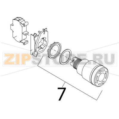 Emergency stop actuator Bear Varimixer AR80 VL-1S Emergency stop actuator Bear Varimixer AR80 VL-1SЗапчасть на деталировке под номером: 7