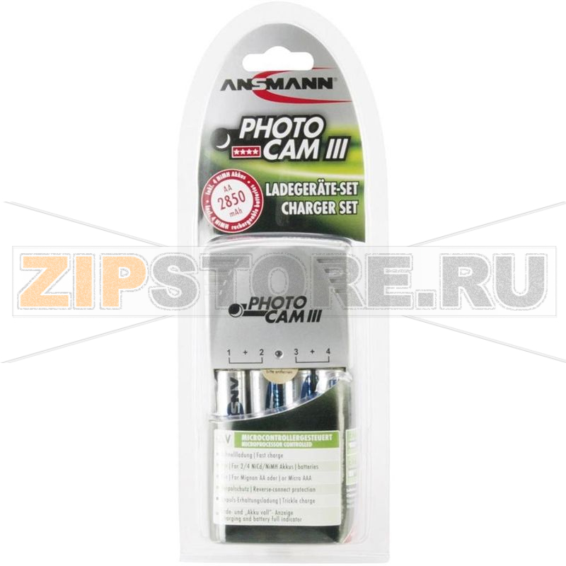 Зарядное устройство 500 мА, микро (AAA), миньоны (AA) Ansmann PhotoCam III 
