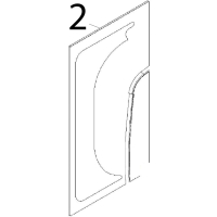 Door outside glass Angelo Po FC1011G