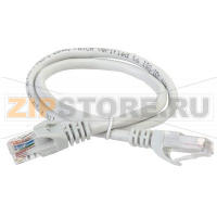 ITK Коммутационный шнур (патч-корд), кат.6 UTP, LSZH, 2м, серый