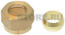 ГАЙКА И ОБЖИМНОЕ КОЛЕСА КРЕПЛЕНИЯ ДЛЯ ГАЗОПРОВОДА Ø 12 ММ 