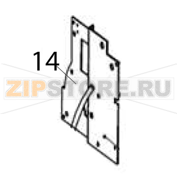 Corre fixing board Hurakan HKN-ME709 Corre fixing board Hurakan HKN-ME709Запчасть на деталировке под номером: 14
