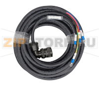 Кабель силовой 15 м, 380 В, 4-5 кВт, без тормоза Inovance S6-L-M011-15.0