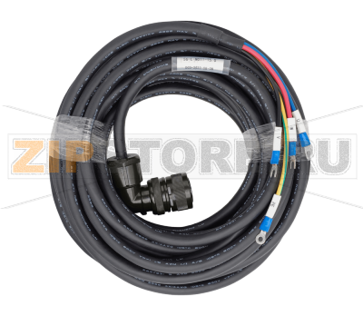 Кабель силовой 15 м, 380 В, 4-5 кВт, без тормоза Inovance S6-L-M011-15.0 