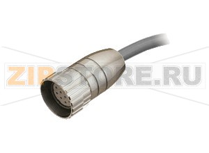 Кабель датчика-исполнительного устройства Female connector 9420X-15M-14X0,14-UNI Pepperl+Fuchs Описание оборудованияSingle-ended cordset - female, M23, 16-pin, PVC cable