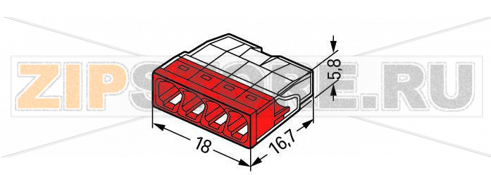 Соединительные клеммы COMPACT; для одножильных проводников; макс. 2,5 мм; 4-проводн.; прозрачный корпус; красная крышка; Темп. окруж. среды: макс. 60 °C (T60); 2,50 mm; прозрачные Wago 2273-204 Advantages:Convenient wiring via an extremely compact designPush-in termination of up to eight solid conductorsCross-section range: 0.5 … 2.5 mm?Any combination of conductor sizes is possiblePUSH WIRE® connection terminates solid (“s”) copper conductorsПримечание:Terminating Aluminum ConductorsWAGO spring clamp terminal blocks are suitable for solid aluminum conductors up to 4 mm?/12 AWG if WAGO “Alu-Plus” Contact Paste is used for termination.“Alu-Plus” Contact Paste Advantages:Automatically destroys the oxide film during clamping.Prevents fresh oxidation at the clamping point.Prevents electrolytic corrosion between aluminum and copper conductors (in the same terminal block).Provides long-term protection against corrosion....