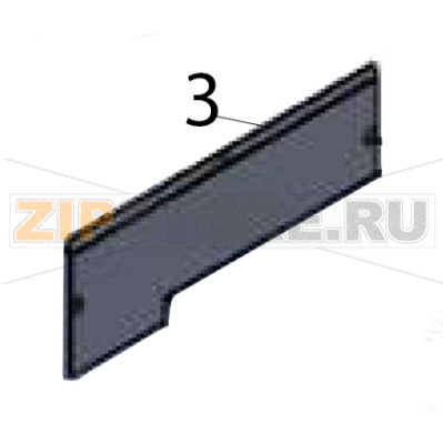 Cover for top apron Hurakan HKN-GES4M Cover for top apron Hurakan HKN-GES4MЗапчасть на деталировке под номером: 3