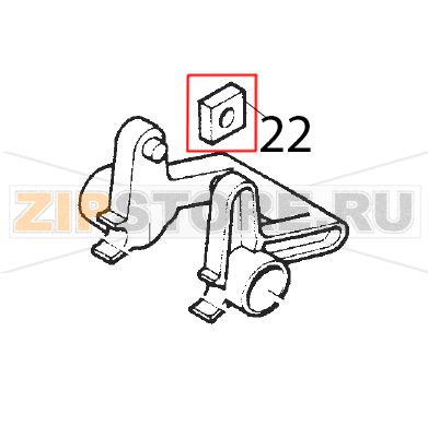 Blocchetto forato x gruppo grigio Saeco Royal Classic Blocchetto forato x gruppo grigio Saeco Royal ClassicЗапчасть на деталировке под номером: 22
