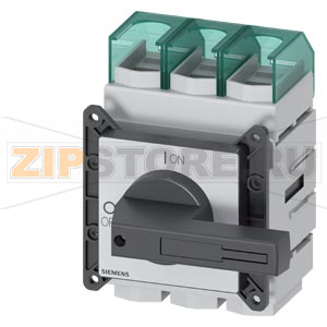 ГЛАВНЫЙ КОНТРОЛЬНЫЙ ВЫКЛЮЧАТЕЛЬ 3-ПОЛЮСА IU=160A, P/AC-23A AT 400V=75KW FRONT MOUNTING FOUR-HOLE MOUNTING ROTARY ACTUATOR BLACK Siemens 3LD2305-0TK11 