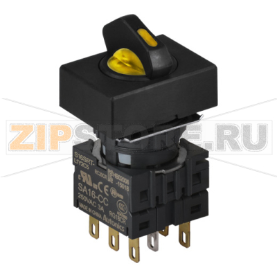 Переключатель селекторный, Ø отверстия: 16 мм Autonics S16SRT-L6Y2C24 