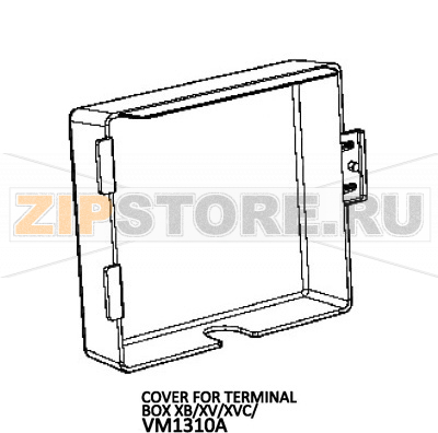 Cover for terminal Unox XVC 505E Cover for terminal Unox XVC 505EЗапчасть на деталировке под номером: 152Название запчасти на английском языке: Cover for terminal Unox XVC 505E