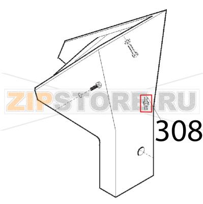 Perno filett. Sirman Agata 250 Perno filett. Sirman Agata 250Запчасть на деталировке под номером: 308