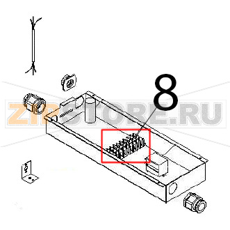 Terminal board Angelo Po DS31 Terminal board Angelo Po DS31Запчасть на деталировке под номером: 8