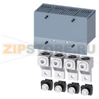 КЛЕММА ДЛЯ КРУГЛОГО ПРОВОДА 2 КАБЕЛЯ С КЛЕММОЙ ДЛЯ ВСПОМОГАТЕЛЬНОГО ПРОВОДА 4 ШТ. ПРИНАДЛЕЖНОСТЬ ДЛЯ ВТЫЧНОГО ЦОКОЛЯ/ВЫКАТНОЙ КОРЗИНЫ 3VA1 250 Siemens 3VA9254-0JC13