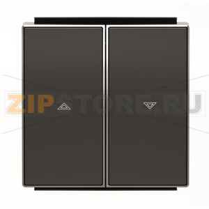 Клавиша для выключателя жалюзи, чёрная ABB 2CLA854400A1501 