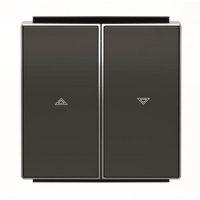 Клавиша для выключателя жалюзи, чёрная ABB 2CLA854400A1501