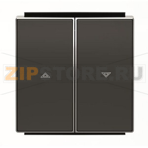 Клавиша для выключателя жалюзи, чёрная ABB 2CLA854400A1501 