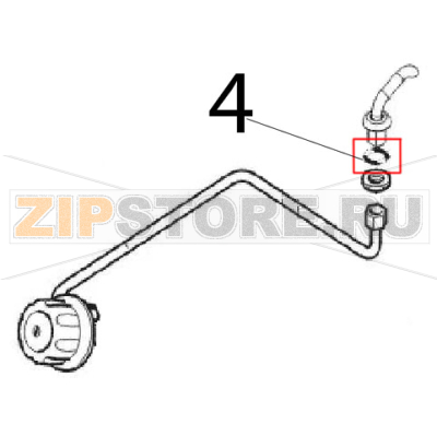 O-Ring Ø: 18.77&quot; Angelo Po 0A1CP1E O-Ring Ø: 18.77" Angelo Po 0A1CP1EЗапчасть на деталировке под номером: 4