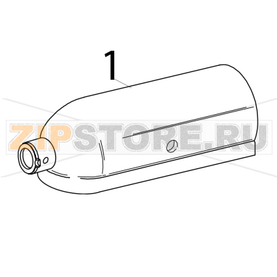 Motor housing white KitchenAid 5K45SSEWH Motor housing white KitchenAid 5K45SSEWHЗапчасть на деталировке под номером: 1
