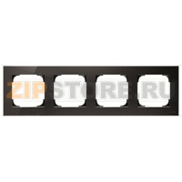 Рамка четырехместная, чёрное стекло ABB 2CLA857400A3101