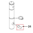 Pin, Groove KitchenAid 5KSM7580X