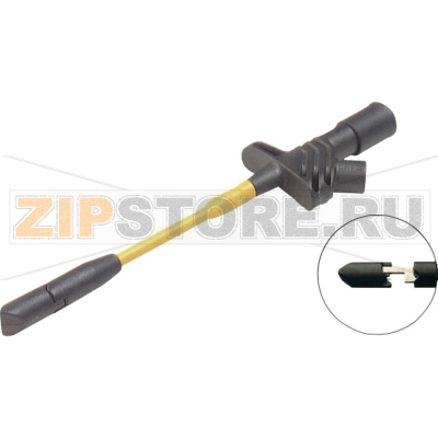 Щуп-зажим 1000 В, CAT III, тип: крючок, 4 мм, черный, 1 шт Hirschmann KLEPS 2700 