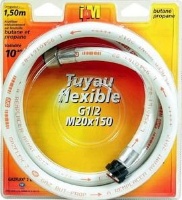 TUBO GAS BUTANO 1,50m IMBUTO MEC.10ANNI