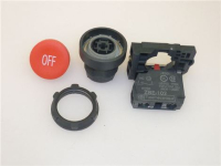 SHAVED BUTTON RED &#039;OFF&#039; SYMBOL
