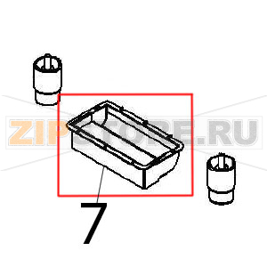 Air box Angelo Po FX61E1 Air box Angelo Po FX61E1Запчасть на деталировке под номером: 7