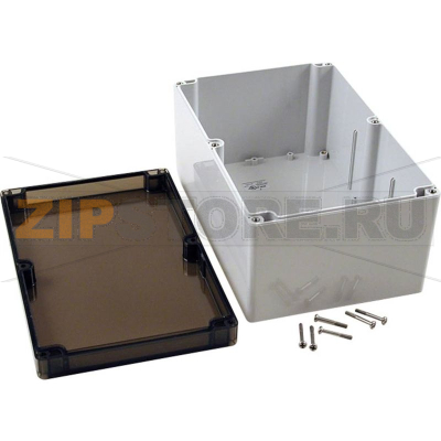 Корпус 240x160x120 мм, материал: поликарбонат, серый, 1 шт Hammond 1554VB2GYSL 