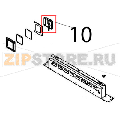 Lamp, complete Angelo Po FX61E2 Lamp, complete Angelo Po FX61E2Запчасть на деталировке под номером: 10