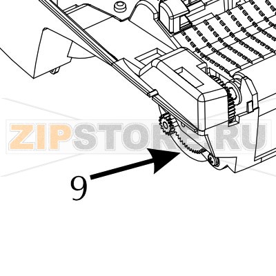 Двигатель в сборе Zebra TLP 2824-Z Двигатель в сборе для принтера Zebra TLP 2824-ZЗапчасть на сборочном чертеже под номером: 9Количество запчастей в комплекте: 2Название запчасти Zebra на английском языке: Motor, Assy.
