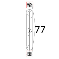 Tappo estetico colonnina porta Unox XVC 204